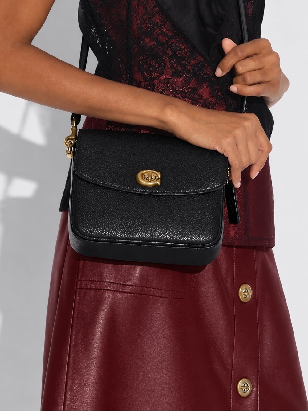 Coach Cassie Crossbody Purse Black